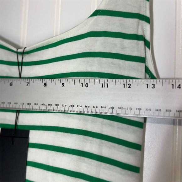 Rails Meg Dress XS Green White Sailor Stripe Tank Midi Dress NWT $138 Cotton - Picture 3 of 9